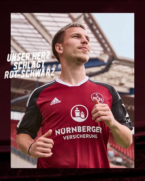 Nova camisa titular do 1 FC Nürnberg 2022 2023 Adidas MDF