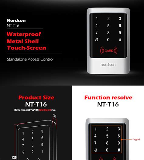 Nt T Ip Waterproof Metal Touch Screen Access Controller