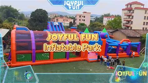joyful fun giant inflatable indoor theme park inflatable playground