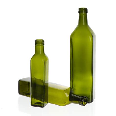 Custom Various Sizes Square Dark Green 250ml 500ml 750ml 1000ml Olive