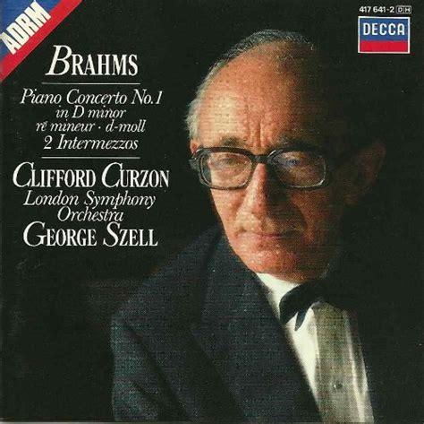 Brahms Curzon Concerto Piano Clifford Curzon George Szell Johannes