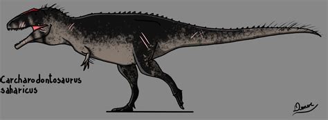 Carcharodontosaurus By Denerdpaleoarts On Deviantart 쥬라기 공원 선사시대 동물