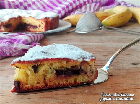 Torta Alle Banane Yogurt E Cioccolato Arte E Fantasia A Tavola