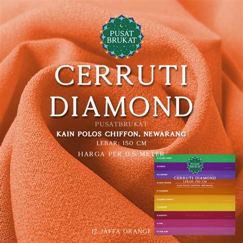 Jual PASHMINA CERRUTI DIAMOND KAIN CHIFFON SIFON DIAMOND POLOS