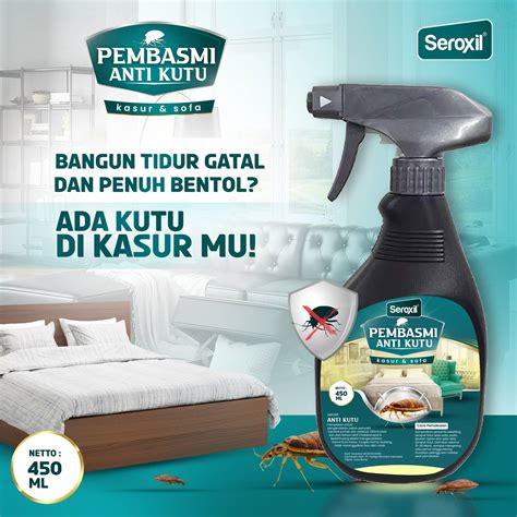 Seroxil Pembasmi Anti Tungau Kutu Kasur Dan Anti Bakteri 450ml Lazada