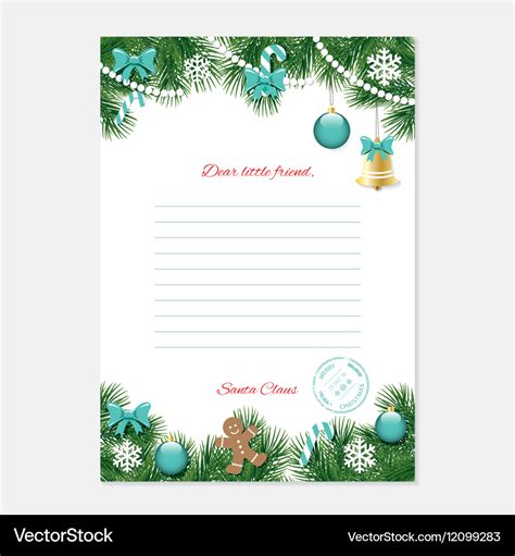 Merry Christmas Letter Template