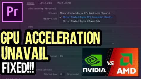 How To Fix Premiere Pro Not Using Gpu Acceleration How To Enable Gpu