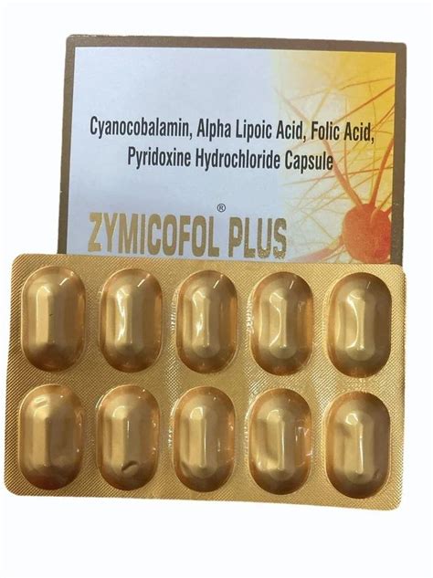 Cyanocobalamin Alpha Lipoic Acid Capsule Mg Packaging Size X