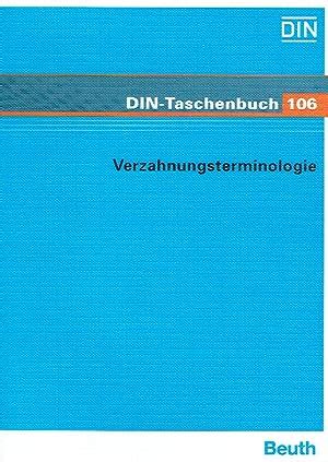 Verzahnungsterminologie DIN Taschenbuch 106 Von DIN E V Hrsg