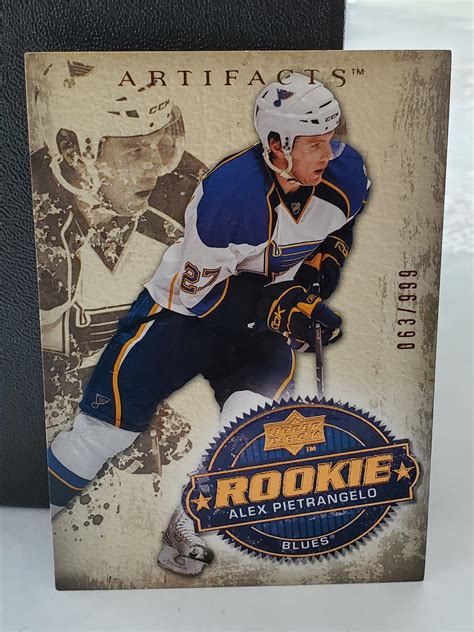 2008 09 Upper Deck Artifacts 063 999 Rookie Alex Pietrangelo 275 St