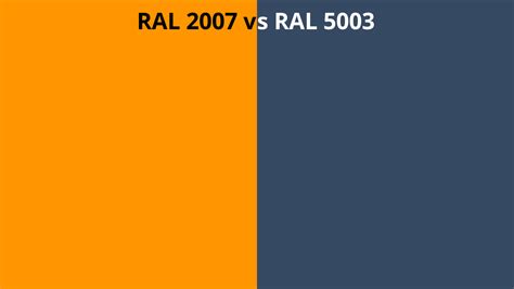 Ral 2007 Vs 5003 Ral Colour Chart Uk