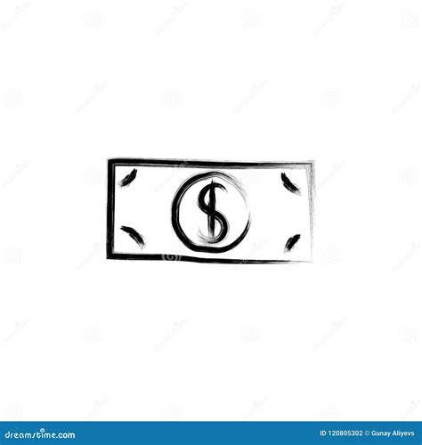 Dollar Bill Sketch Style Illustration Stock Illustration Illustration