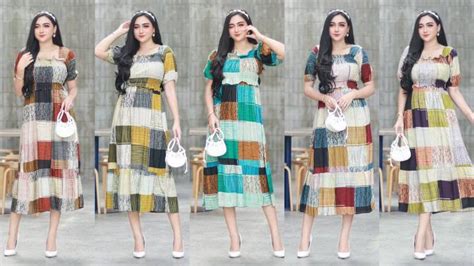 Daster Smok Viral Lengan Pendek Model Terbaru Bahan Rayon Premium