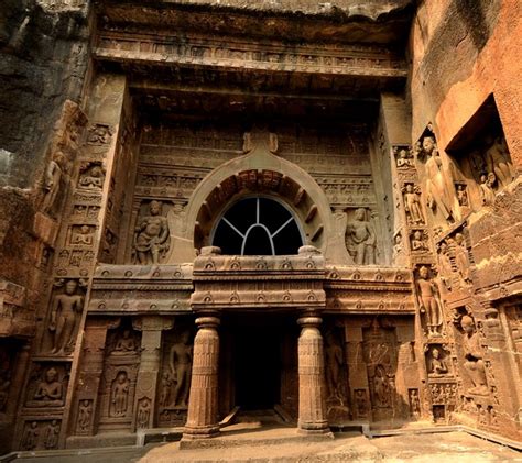 Ajanta Cave Temple 19 - History, Sculptures and Paintings