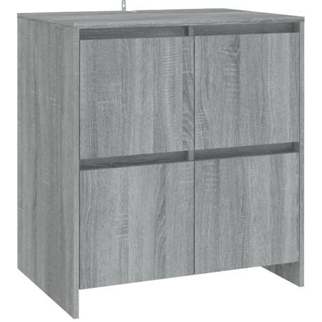 Er Set Sideboards Kommoden F R Wohnzimmer K Che Grau Sonoma