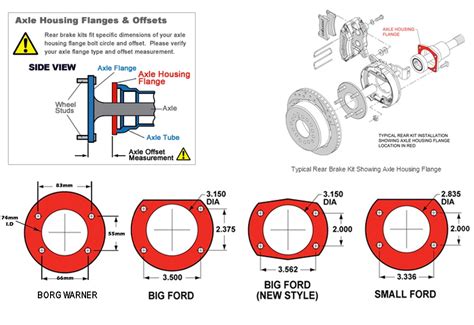 Wilwood Rear Disc Brake Assembly Kit To Suit 9 Ford Diff