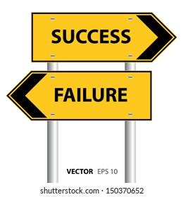 Success To Failure Over Royalty Free Licensable Stock Vectors