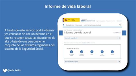 Información TGSS on Twitter Para descargar tu VidaLaboral con