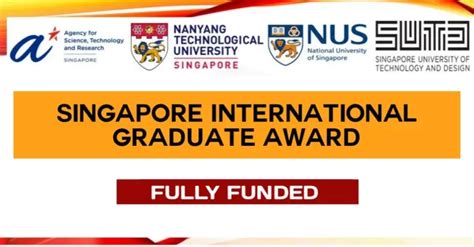 Singapore International Graduate Award 2024 Fully Funded PressPayNg