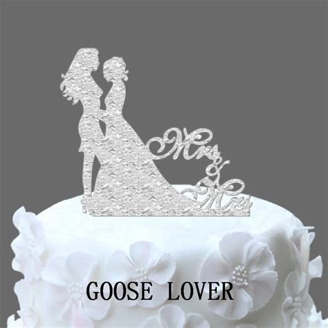 Mrs And Mrs Cake Topper Personalize Wedding Cake Topper Same Sex Cake Topper Funny Lesbian Cake