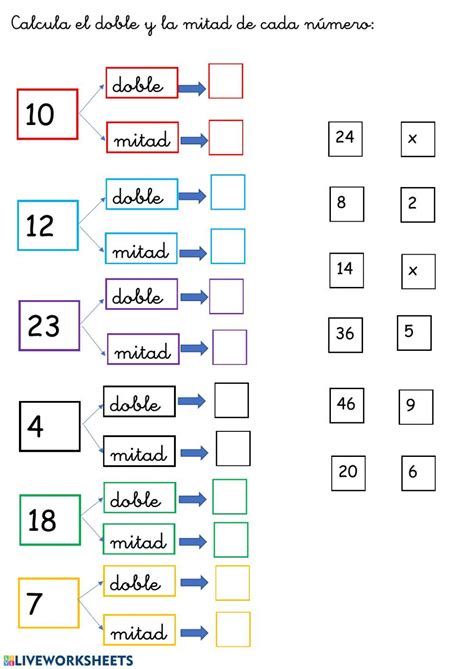 Doble Mitad Ficha Interactiva Homeschool Mindfulness Science