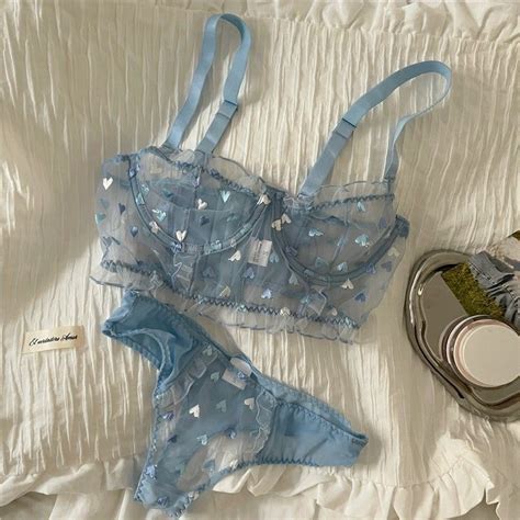 Embroidered Floral Sheer Mesh Lingerie Set Artofit