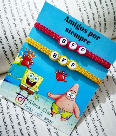 Pulseras Bob Esponja Pulseras Con Frases Pulseras Bonitas Hacer