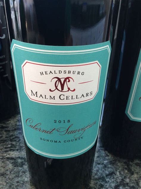 2017 Malm Cellars Cabernet Sauvignon USA California Sonoma County