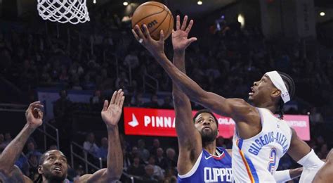 Shai Gilgeous Alexander Scores 31 Points Thunder Beat Clippers