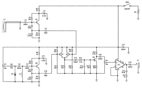 Simple Metal Detector Schematic Diagram Circuit Diagram