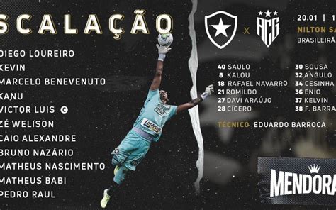 Matheus Nascimento é novidade na escalação do Botafogo Botafogo O DIA