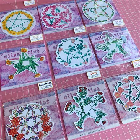 Virgo Zodiac Flower Virgo Birth Flower Sticker Virgo Flower | Etsy