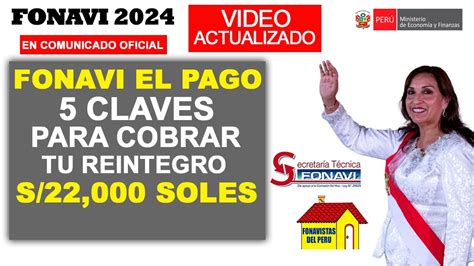 FONAVI EN COMUNICADO OFICIAL S 22 000 SOLES 5 CLAVES PARA COBRAR TU