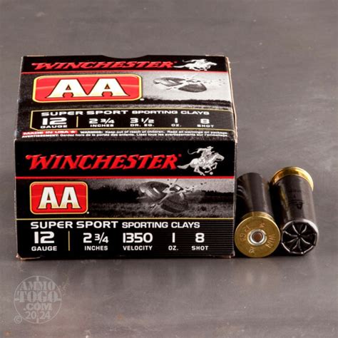 12 Gauge Ammo 25 Rounds Of 1 Oz 8 Shot By Winchester