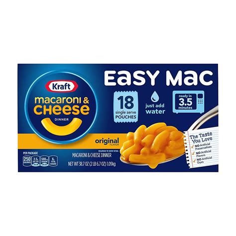 Kraft Easy Mac Macaroni Cheese Dinner, 18 | ubicaciondepersonas.cdmx.gob.mx