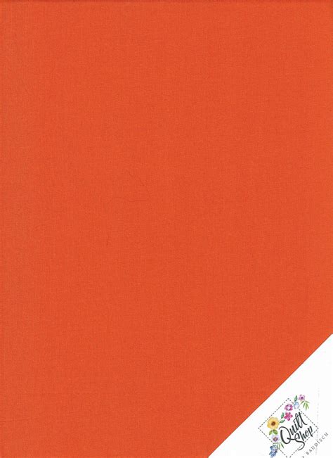 ORANGE Uni-Stoff Nr. 230318 - Quilt Shop Ruth Baudisch