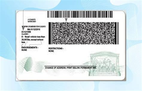 Massachusetts Drivers License Template New Edition Photoshop File