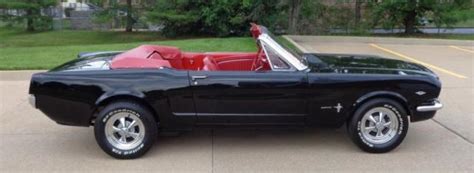 1965 Ford Mustang Convertible 4spd Stunning Raven Black For Sale