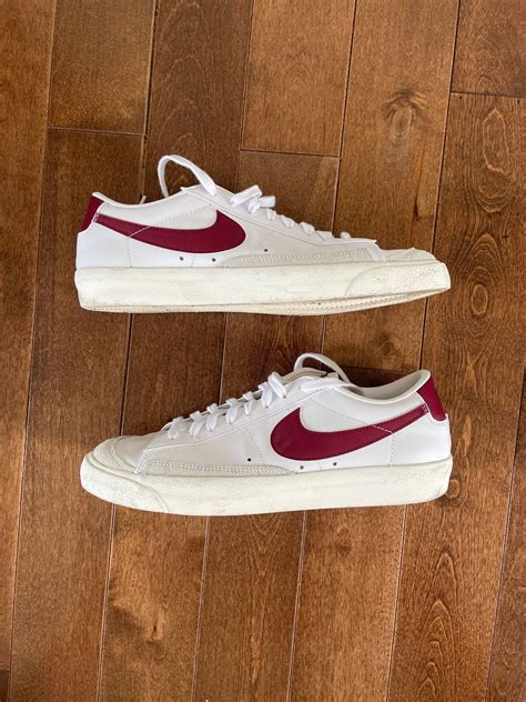 Nike White and red blazer low ‘77 vintage sneakers | Grailed