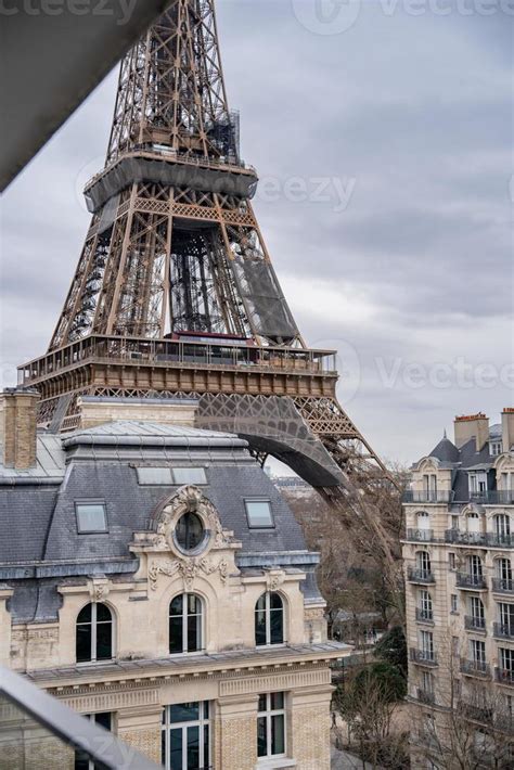 Eiffel tower view from hotel room, Paris. 23148200 Stock Photo at Vecteezy