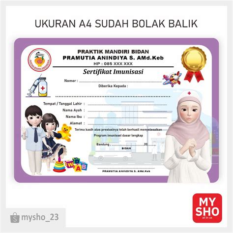 Jual Surat Keterangan Imunisasi Bidan Perawat Hijab Shopee Indonesia