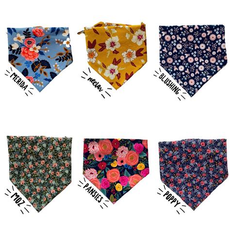 Floral Dog Bandana | Floral, Spring collection, Floral tie