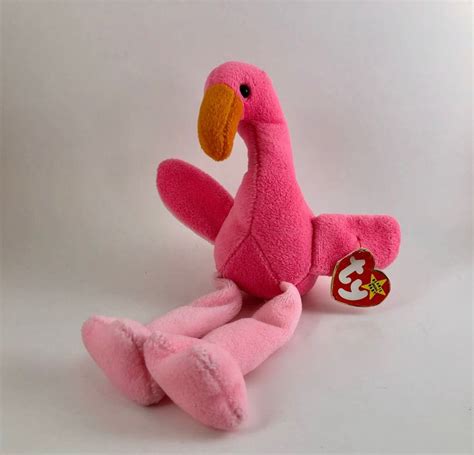 Vintage 1995 TY Beanie Babies Collection - Pinky the Flamingo 3rd ...