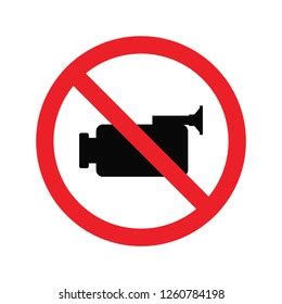 Do Not Record Video Sign On Stock Vector Royalty Free