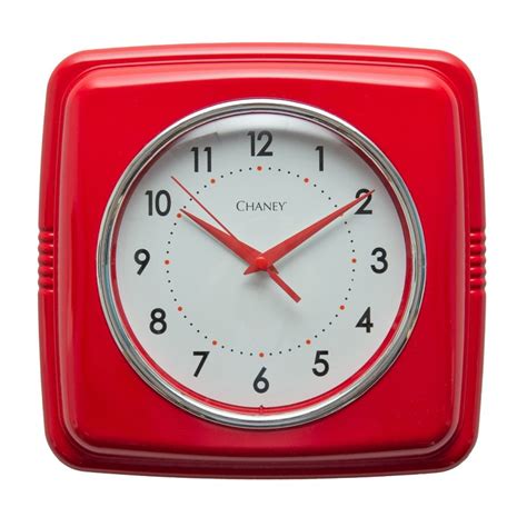 10-inch Retro Red Wall Clock