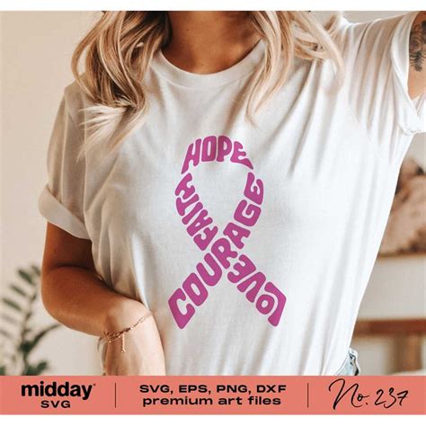 Breast Cancer Awareness Svg Png Dxf Eps Hope Faith Courage Inspire