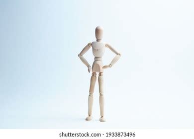 Wooden Mannequin Different Poses On White Stock Photo 1933873496 ...