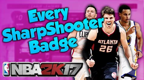 NBA2k17 How To Get Every Sharp Shooter Stretch Big Badge And Upgrade