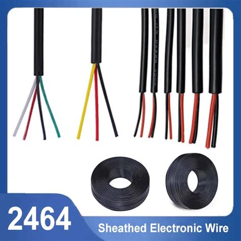 5m 10m 22 24 26 28AWG 2464 Sheathed Wire Cable Copper Signal Cable 2 3