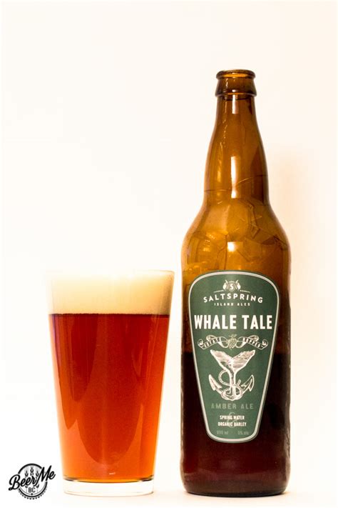 Saltspring Island Ales Whale Tale Amber Ale Beer Me British Columbia